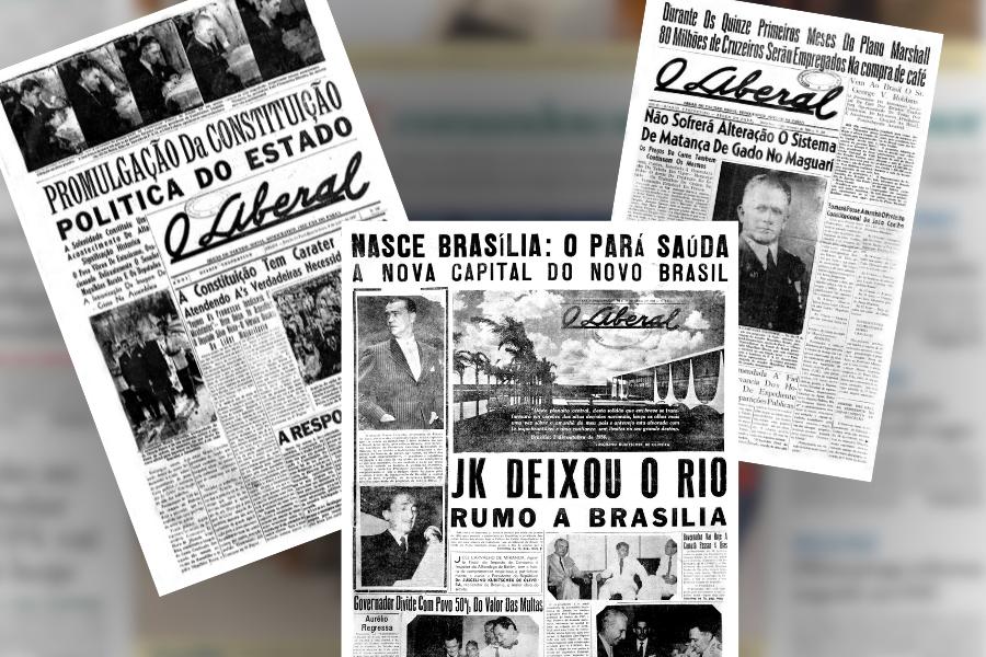 Autonomia das unidades federativas, construção de Brasília e Guerra Fria presentes nas primeiras edições de O Liberal