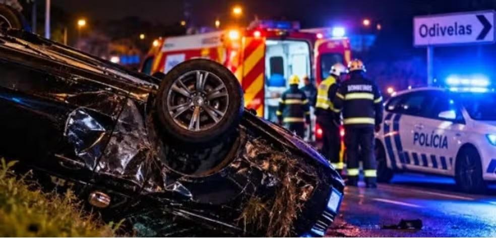 Brasileira é encontrada morta dentro de carro capotado em Portugal