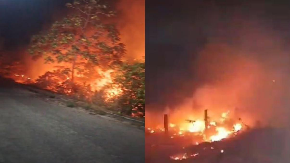 A imagem em destaque mostra as ocorrências em que os militares dos bombeiros atuaram.