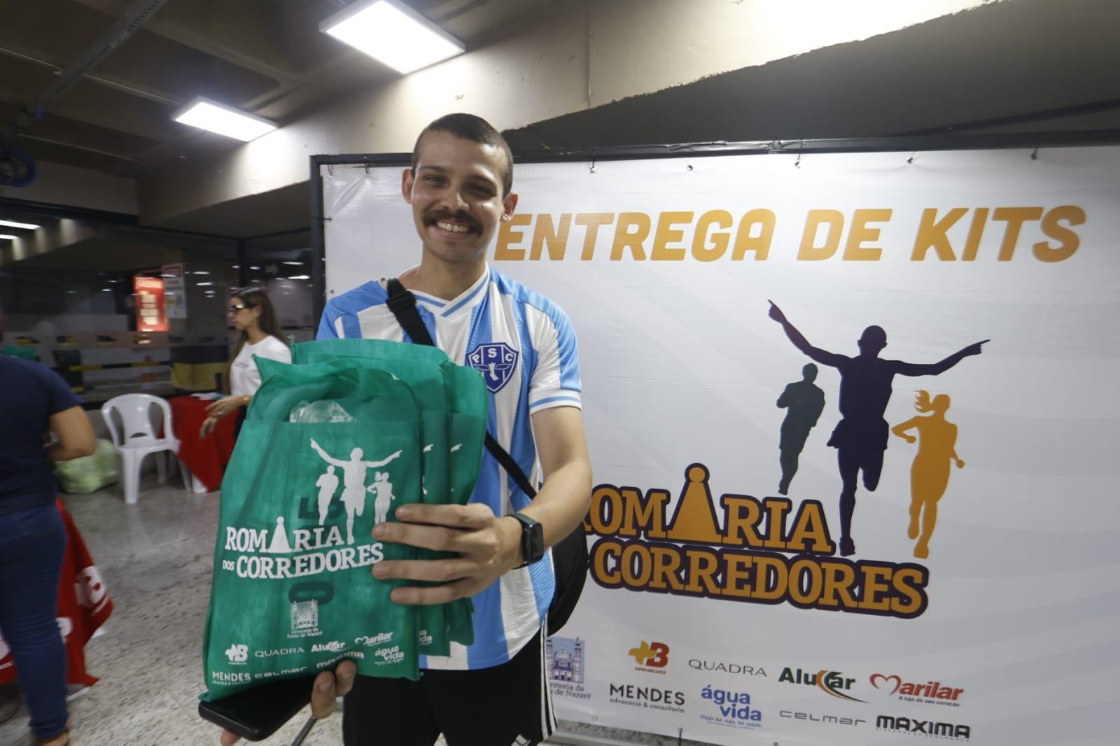 O estudante de Educação Física Jorge Luiz de Oliveira Moura, de 29 anos, vai participar pela terceira vez da Romaria dos Corredores.