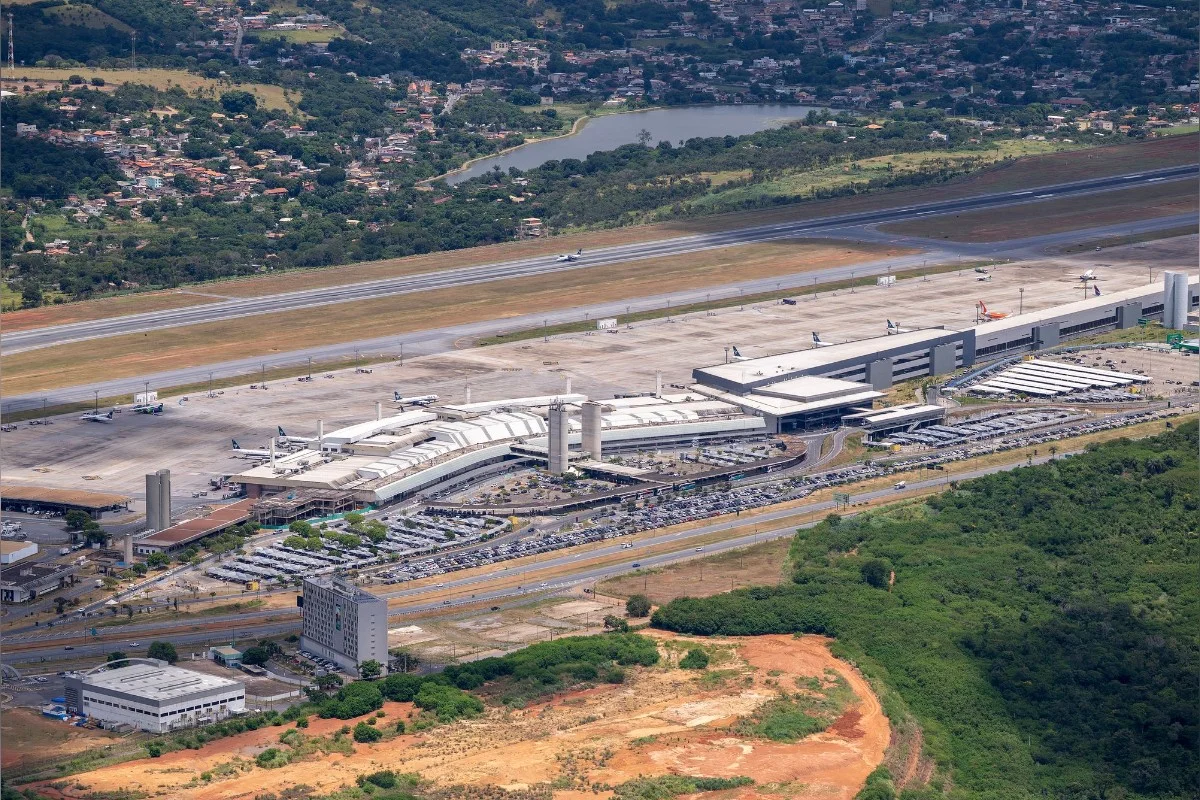 Aeroporto Internacional de Belo Horizonte, em Confins, na região metropolitana da capital mineira
