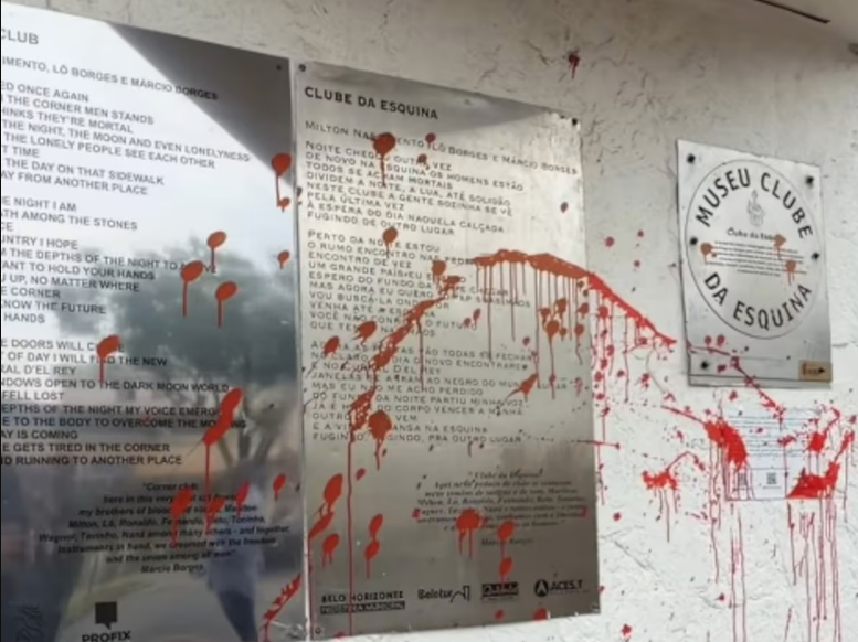 Memorial do Clube da Esquina é vandalizado em BH