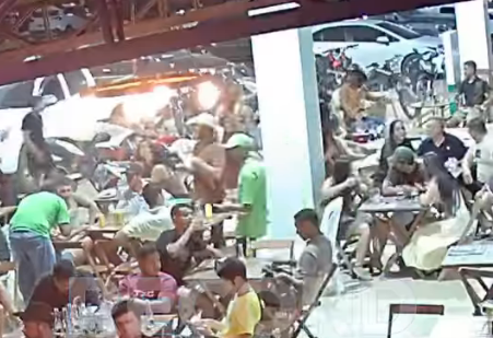 Imagens de segurança registraram o momento dos disparos em Anapu; não há informações oficiais sobre a prisão do suspeito