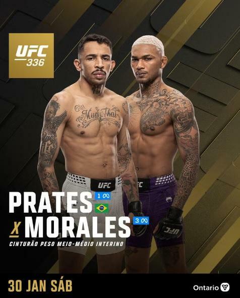 UFC anuncia disputa de cinturão interino entre Carlos Prates e Michael Morales