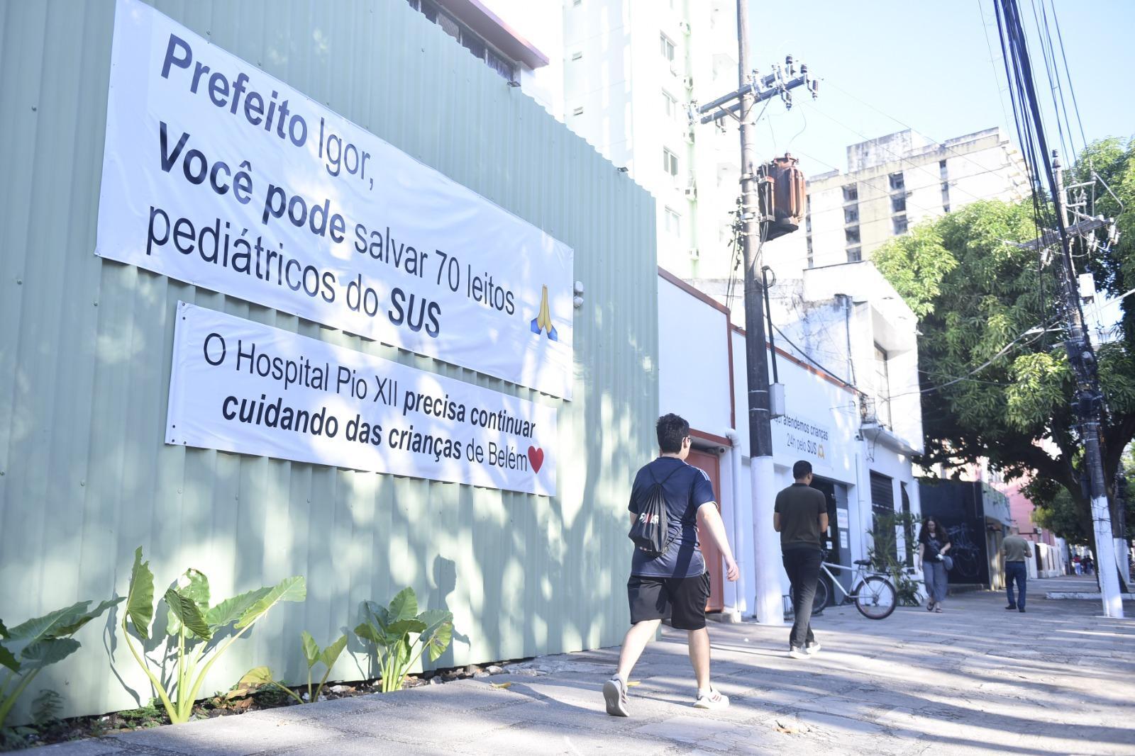 Hospital Infantil Pio XII suspendeu novos atendimentos na última terça-feira (27) por falta de recursos.