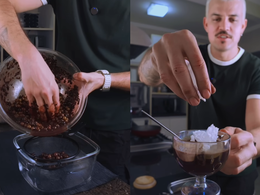 Influenciador mostra como prepara polpa de açaí em casa