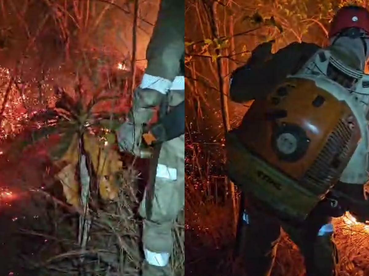 Incêndio de grandes proporções é controlado pelos bombeiros em Alter do Chão.
