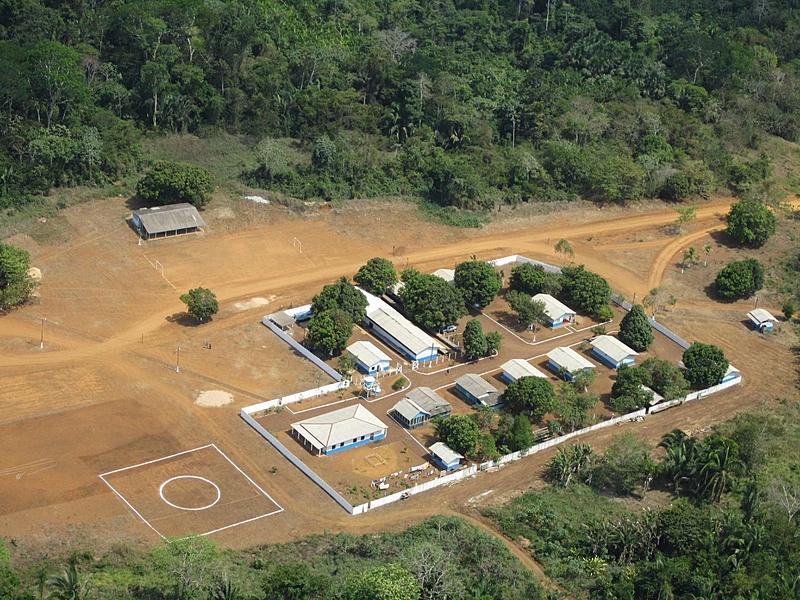 Acampamento da Belo Sun no local do projeto Volta Grande