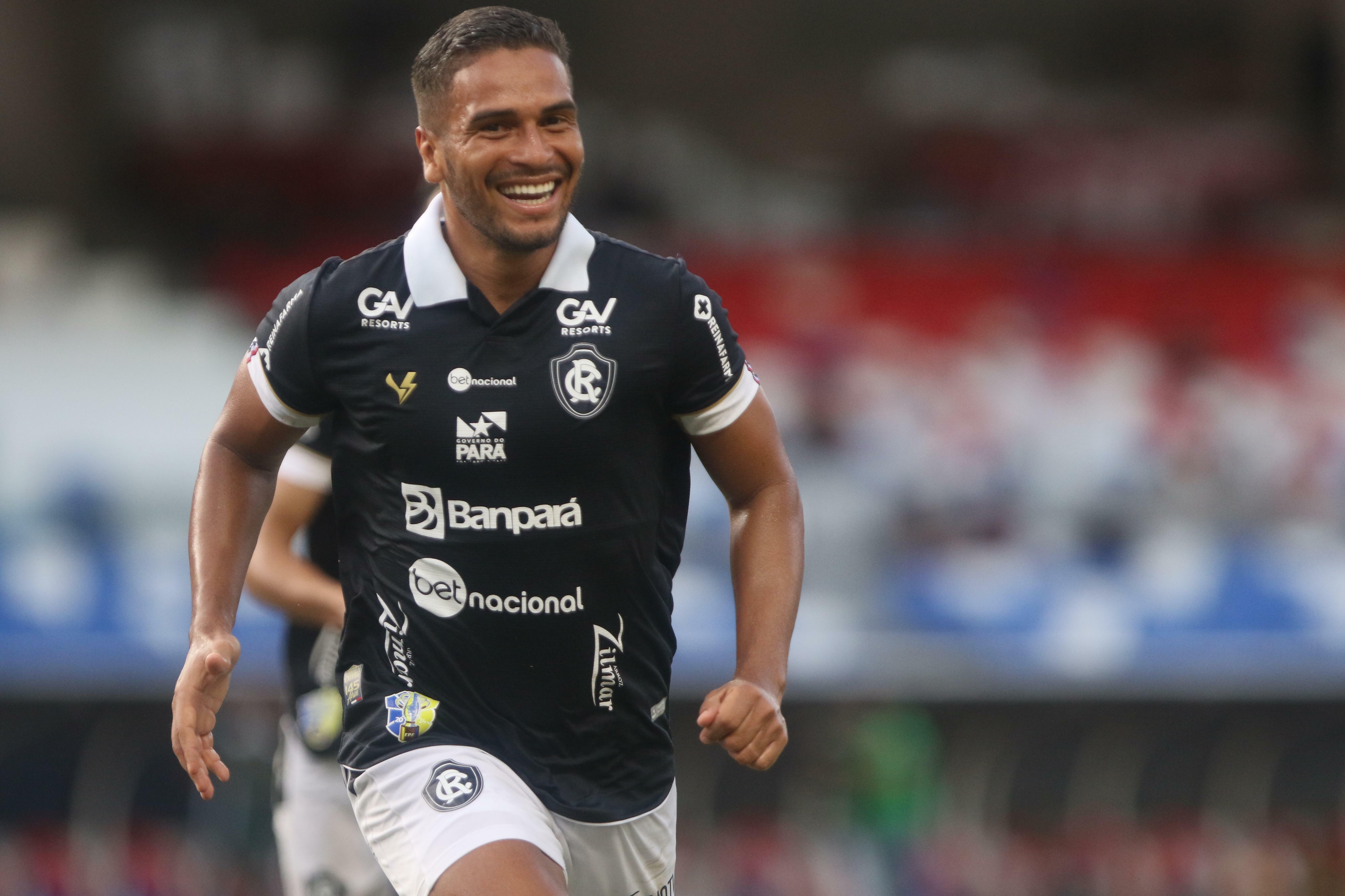 Marco Antônio após marcar um gol pelo Remo (Thiago Gomes / O Liberal)
