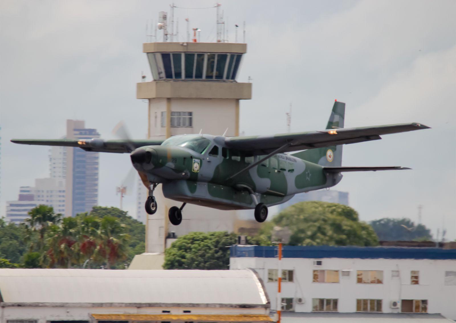Aeronave C-98 Caravan fica exposta neste sábado (3)